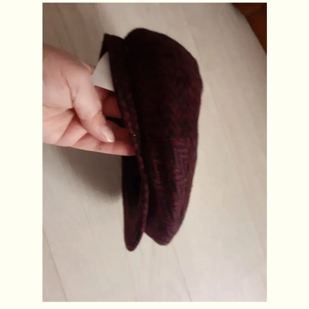 CAP HAT Newsboy S Small Black Red NEW